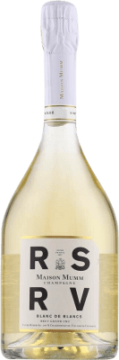 82,95 € Spedizione Gratuita | Spumante bianco G.H. Mumm RSRV Blanc de Blancs Grand Cru A.O.C. Champagne champagne Francia Chardonnay Bottiglia 75 cl