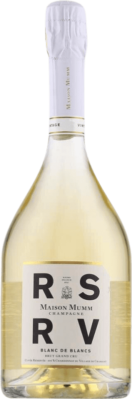 86,95 € Бесплатная доставка | Белое игристое G.H. Mumm RSRV Blanc de Blancs Grand Cru A.O.C. Champagne шампанское Франция Chardonnay бутылка 75 cl