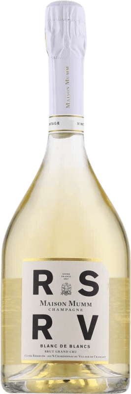 82,95 € Envio grátis | Espumante Branco G.H. Mumm RSRV Grand Cru, Blanc de Blancs A.O.C. Champagne Champagne França Chardonnay Garrafa 75 cl