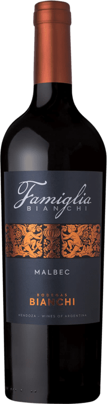 27,95 € 免费送货 | 红酒 Bianchi. Famiglia 阿根廷 Malbec 瓶子 75 cl