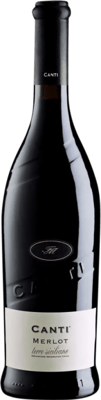 7,95 € Kostenloser Versand | Rotwein Canti. Premium Terre Siciliane I.G.T. Terre Siciliane Italien Merlot Flasche 75 cl