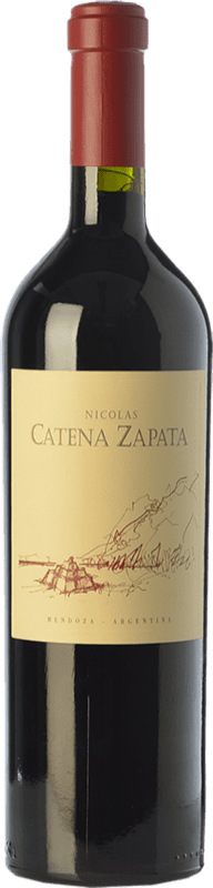 141,95 € Бесплатная доставка | Красное вино Catena Zapata Nicolás Резерв I.G. Mendoza Мендоса Аргентина Cabernet Sauvignon, Malbec бутылка 75 cl