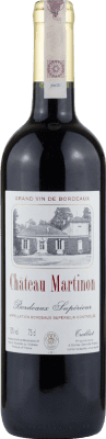 13,95 € Free Shipping | Red wine Château Martinon Aged A.O.C. Bordeaux France Merlot, Cabernet Sauvignon, Cabernet Franc Bottle 75 cl