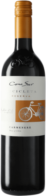 7,95 € Kostenloser Versand | Rotwein Cono Sur Chile Carmenère Flasche 75 cl