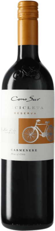 8,95 € Spedizione Gratuita | Vino rosso Cono Sur Chile Carmenère Bottiglia 75 cl