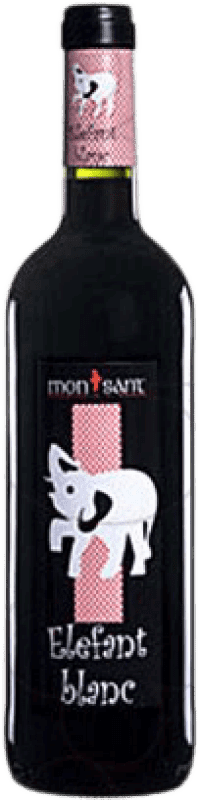 3,95 € Envío gratis | Vino tinto Elefant Blanc Joven D.O. Montsant Cataluña España Tempranillo, Garnacha, Mazuelo, Cariñena Botella 75 cl