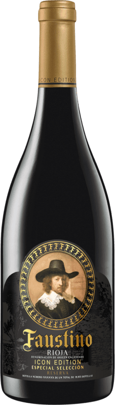 44,95 € Бесплатная доставка | Красное вино Faustino Icon Ограниченный выпуск D.O.Ca. Rioja Ла-Риоха Испания Tempranillo — Темпранильо, Graciano — Грасиано 75 cl