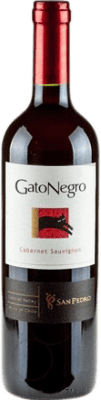 7,95 € Envío gratis | Vino tinto Gato Negro Chile Cabernet Sauvignon Botella 75 cl