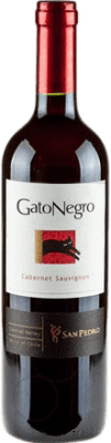 7,95 € Envío gratis | Vino Tinto Gato Negro Chile Cabernet Sauvignon 75 cl