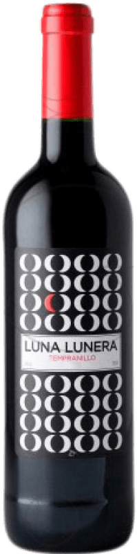 3,95 € Spedizione Gratuita | Vino rosso Luna Lunera Giovane I.G.P. Vino de la Tierra de Castilla Castilla la Mancha y Madrid Spagna Tempranillo Bottiglia 75 cl