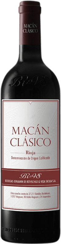 149,95 € Бесплатная доставка | Красное вино Vega Sicilia Macán Clásico D.O.Ca. Rioja Ла-Риоха Испания Tempranillo бутылка Магнум 1,5 L