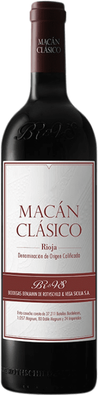 123,95 € Envío gratis | Vino tinto Vega Sicilia Macán Clásico D.O.Ca. Rioja La Rioja España Tempranillo Botella Magnum 1,5 L