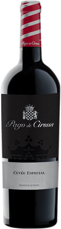 17,95 € Envío gratis | Vino tinto Pago de Cirsus Cuvée Especial Pago Bolandin Navarra España Tempranillo, Merlot, Syrah Botella 75 cl