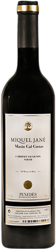 13,95 € Бесплатная доставка | Красное вино Miquel Jané Masia Cal Costas D.O. Penedès Каталония Испания Syrah — Сира, Cabernet Sauvignon — Каберне Совиньон Бутылка 75 cl
