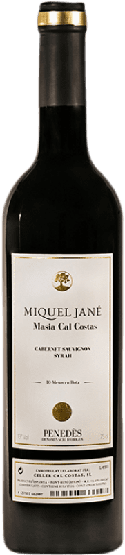 12,95 € 免费送货 | 红酒 Miquel Jané Masia Cal Costas D.O. Penedès 加泰罗尼亚 西班牙 Syrah, Cabernet Sauvignon 瓶子 75 cl