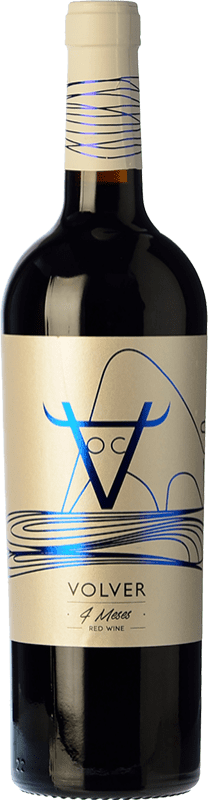 10,95 € Envoi gratuit | Vin rouge Volver 4 Meses Chêne D.O. La Mancha Castilla la Mancha y Madrid Espagne Tempranillo Bouteille 75 cl