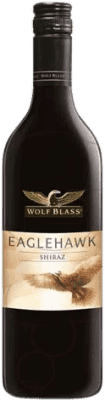 10,95 € Free Shipping | Red wine Wolf Blass Eaglehawk Aged Australia Syrah Bottle 75 cl