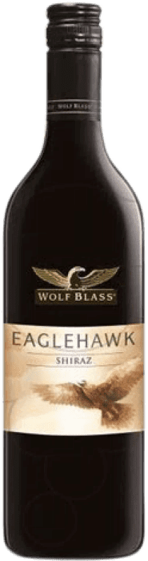 8,95 € Free Shipping | Red wine Wolf Blass Eaglehawk Aged Australia Syrah Bottle 75 cl