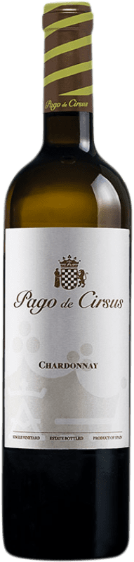 10,95 € Envío gratis | Vino blanco Pago de Cirsus D.O. Navarra Navarra España Chardonnay Botella 75 cl