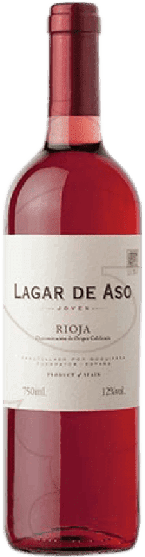 6,95 € 免费送货 | 玫瑰酒 Lagar de Aso 年轻的 D.O.Ca. Rioja 拉里奥哈 西班牙 Tempranillo 瓶子 75 cl