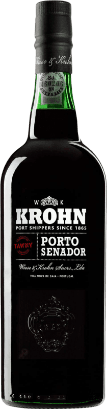 11,95 € Kostenloser Versand | Verstärkter Wein Krohn Senador Tawny I.G. Porto Porto Portugal Flasche 75 cl