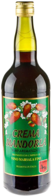 11,95 € Envío gratis | Vino Generoso Fortificado La Canellese Crema D.O.C. Marsala Italia Catarratto, Grillo, Inzolia 1 L Mandorla — Almendra