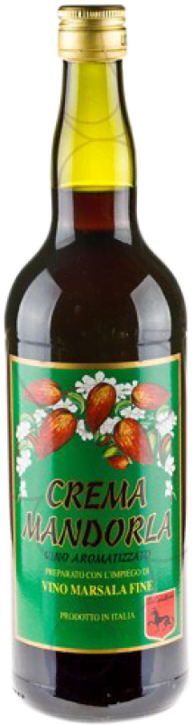 11,95 € Envio grátis | Vinho fortificado La Canellese Crema Mandorla D.O.C. Marsala Itália Catarratto, Grillo, Inzolia Garrafa 1 L