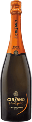 7,95 € Kostenloser Versand | Weißer Sekt Cinzano Pro Seco — Trocken Spritz D.O.C. Italien Italien Glera 75 cl