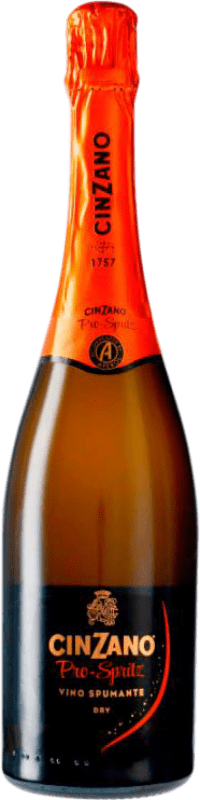 8,95 € 免费送货 | 白起泡酒 Cinzano Pro-Spritz 干 D.O.C. Italy 意大利 Glera 瓶子 75 cl