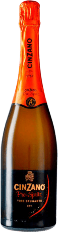 8,95 € Envio grátis | Espumante branco Cinzano Pro-Spritz Seco D.O.C. Itália Itália Glera Garrafa 75 cl