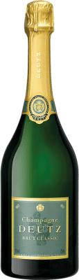 65,95 € Kostenloser Versand | Weißer Sekt Deutz Classic Brut Große Reserve A.O.C. Champagne Champagner Frankreich Spätburgunder, Chardonnay, Pinot Meunier Flasche 75 cl