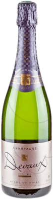 28,95 € Бесплатная доставка | Белое игристое Devaux Blanc de Noirs брют Гранд Резерв A.O.C. Champagne Франция Pinot Black бутылка 75 cl