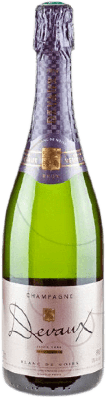 28,95 € Бесплатная доставка | Белое игристое Devaux Blanc de Noirs брют Гранд Резерв A.O.C. Champagne Франция Pinot Black бутылка 75 cl