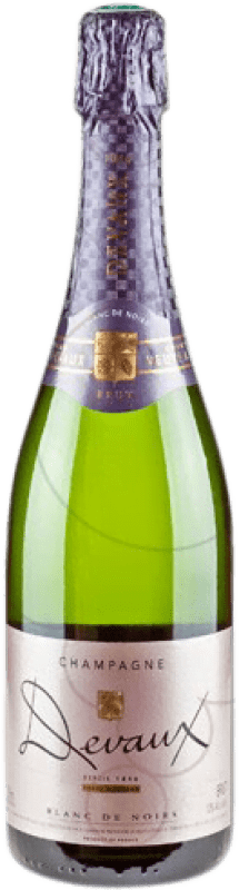 29,95 € Spedizione Gratuita | Spumante Bianco Devaux Brut Blanc de Noirs Gran Riserva A.O.C. Champagne Francia Pinot Nero 75 cl
