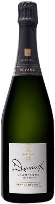 45,95 € Бесплатная доставка | Белое игристое Devaux брют Гранд Резерв A.O.C. Champagne Франция Pinot Black, Chardonnay бутылка 75 cl