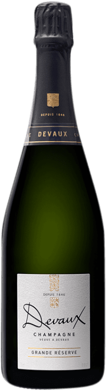 48,95 € 免费送货 | 白起泡酒 Devaux Brut — 起泡酒 干型 特级珍藏 A.O.C. Champagne 法国 Pinot Noir — 黑皮诺, Chardonnay — 莎当妮 75 cl