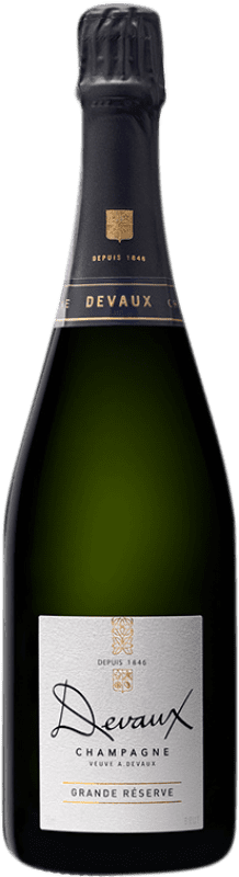 52,95 € Spedizione Gratuita | Spumante bianco Devaux Brut Gran Riserva A.O.C. Champagne Francia Pinot Nero, Chardonnay Bottiglia 75 cl