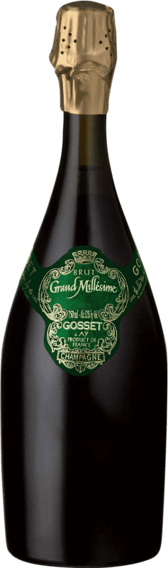 73,95 € Бесплатная доставка | Белое игристое Gosset Grand Millésimé брют Гранд Резерв A.O.C. Champagne Франция Pinot Black, Chardonnay бутылка 75 cl