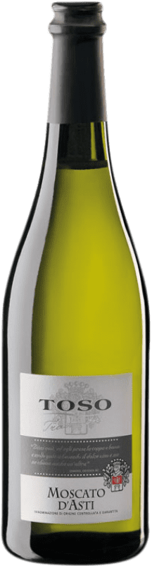 19,95 € Envío gratis | Espumoso blanco Toso D.O.C.G. Moscato d'Asti Italia Moscato Botella 75 cl