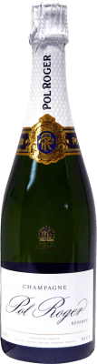 76,95 € Spedizione Gratuita | Spumante bianco Pol Roger Pure Brut Gran Riserva A.O.C. Champagne Francia Pinot Nero, Chardonnay, Pinot Meunier Bottiglia 75 cl