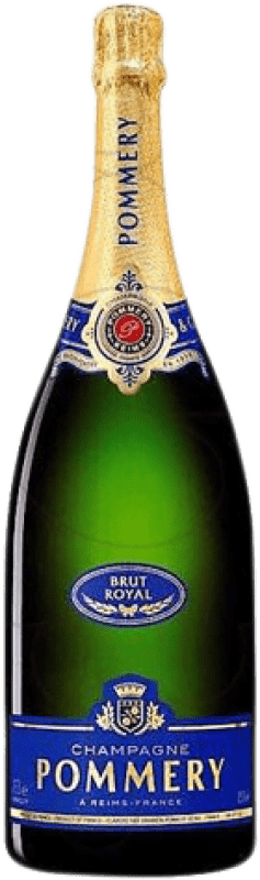 57,95 € Free Shipping | White sparkling Pommery Brut Grand Reserve A.O.C. Champagne France Pinot Black, Chardonnay, Pinot Meunier Magnum Bottle 1,5 L