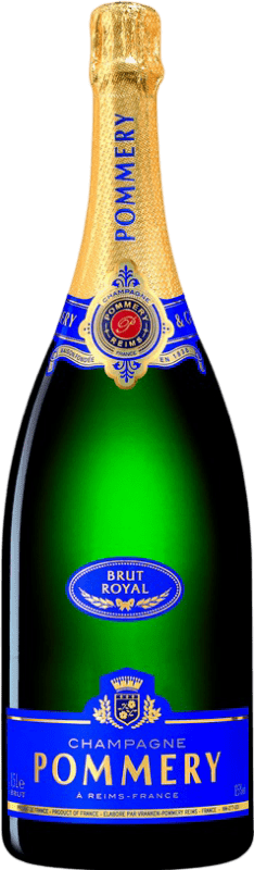 126,95 € Envoi gratuit | Vin Mousseux Blanc Pommery Brut Grande Réserve A.O.C. Champagne France Pinot Noir, Chardonnay, Pinot Meunier Bouteille Magnum 1,5 L