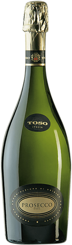 16,95 € Бесплатная доставка | Белое игристое Toso Millesimato сухой D.O.C. Prosecco Венето Италия Glera бутылка 75 cl