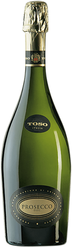 8,95 € 免费送货 | 白起泡酒 Toso Seco — 干型 Millesimato D.O.C. Prosecco 威尼托 意大利 Glera — 格莱拉 75 cl