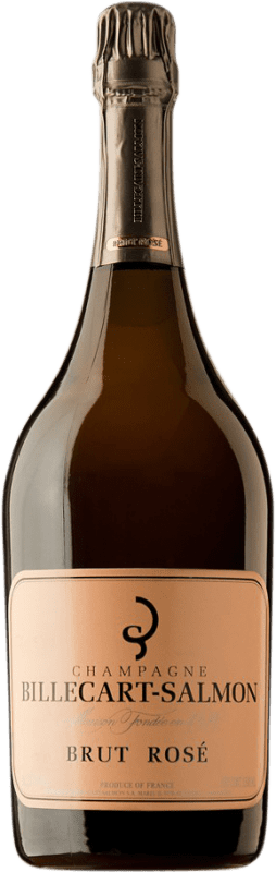 212,95 € Envio grátis | Espumante rosé Billecart-Salmon Brut Grande Reserva A.O.C. Champagne França Garrafa Magnum 1,5 L