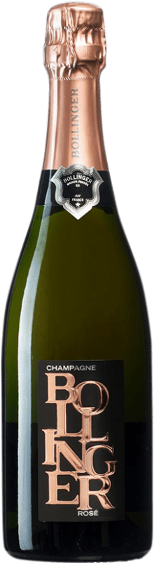 78,95 € Envio grátis | Espumante Rosé Bollinger Brut — Bruto Millésimé, Rosé Grande Reserva A.O.C. Champagne França Garrafa 75 cl