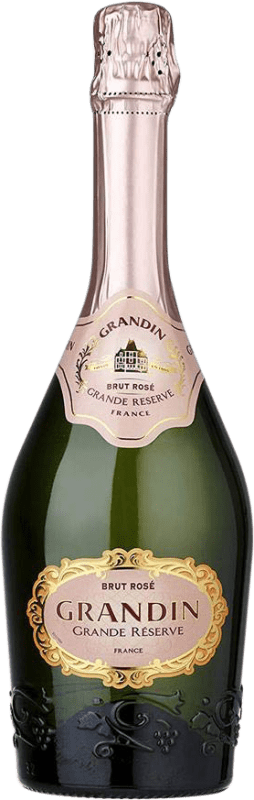 21,95 € Free Shipping | Rosé sparkling Henri Grandin Rosé Brut Grand Reserve A.O.C. France France Bottle 75 cl