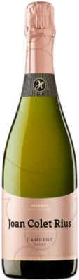 16,95 € Envío gratis | Espumoso rosado Joan Colet Rius Candent Brut Nature Reserva D.O. Cava Cataluña España Pinot Negro Botella 75 cl