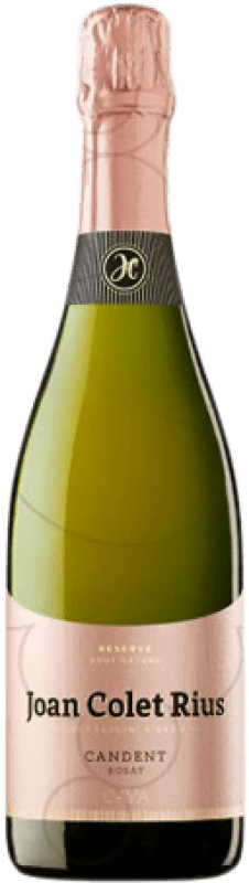 18,95 € Envio grátis | Espumante rosé Joan Colet Rius Candent Brut Nature Reserva D.O. Cava Catalunha Espanha Pinot Preto Garrafa 75 cl
