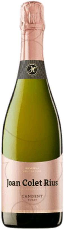 16,95 € 免费送货 | 玫瑰气泡酒 Joan Colet Rius Candent Brut Nature 预订 D.O. Cava 加泰罗尼亚 西班牙 Pinot Black 瓶子 75 cl